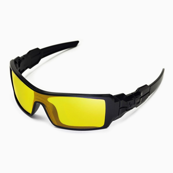 Walleva Yellow Replacement Lenses For Oakley Oil Rig Sunglasses